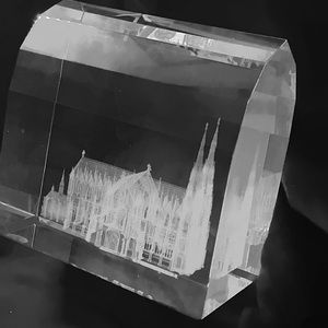 St Patrick Church Leaded Crystal 6”x6”x2 1/2” 4.6lbs A